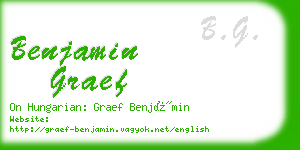 benjamin graef business card